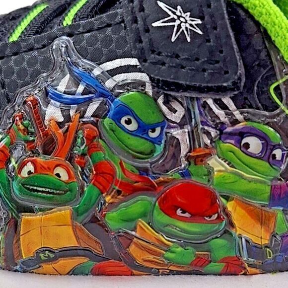 TMNT Teenage Mutant‎ Ninja Turtles Boys Sneakers Toddlers Size 7 Light-up Shoes - Picture 12 of 16